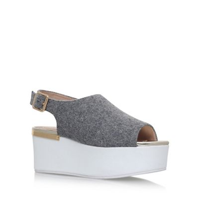 Grey 'Bells' high heel sandals